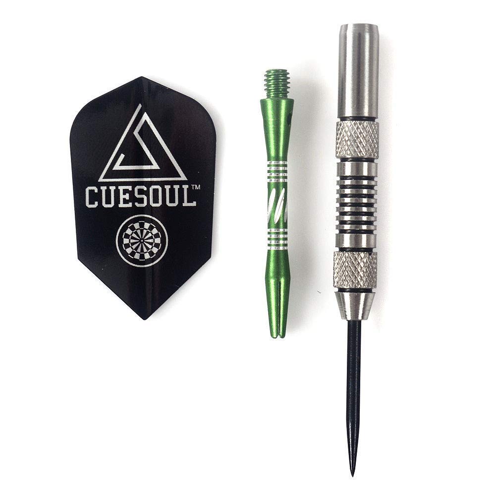 Cuesoul Tungsten Steel Tip Darts 90% Tungsten - Precise Barrels 24 Grams