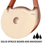 Lyre Harp, Lotkey 19 Metal Strings Harp Iron Saddle Solid Spruce Board Lyre Harp With Tunning Wrench, Extract Strings, Manual An