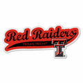 Rico Industries Ncaa Texas Tech Red Raiders Distressed Shape Cut Pennant - Home And Living Room D  Cor - Soft Felt Ez To Hang,20