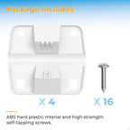 Cooler Replacement Plastic Hinges & Screws Set Compatible With Coleman Coolers  4 Pack