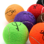 Magicorange Tennis Balls, 12 Pack Training Tennis Practice Balls, Pet Dog Playing Balls, Come With Mesh Bag For Easy Transport,