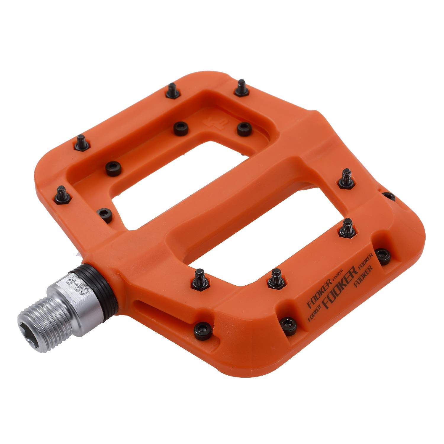Fooker Mtb Pedals Mountain Bike Pedals 3 Bearing Non-Slip Lightweight Nylon Fiber Bicycle Platform Pedals For Bmx Mtb 9/16''
