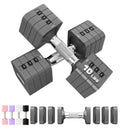 20LBS Adjustable Dumbbell Set Women Men, 4 in 1 Free Weights Dumbbells Set Hand Weights Sets Adjust Dumbbell Weight Sets for Hom