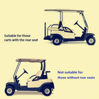 Golf Cart Rear Seat Arm Rests | No Drilling Required, Universal Arm Rest Fits On Ezgo, Club Car, Yamaha Golf Cart With Rear Seat