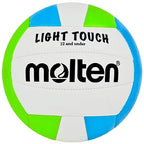 Molten Ms240-3 Light Touch Volleyball, Green/Blue/White , 12 & Under/8.1 Oz