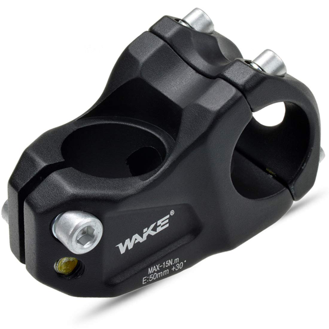 MTB Stem Mountain Bike Stem 31.8 50mm 30 Degree Short Handlebar Stem for Most Bicycle, Fixed Gear, Road Bike, Downhill Bike, Tra