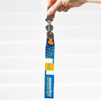 Rico Industries Nfl Football Los Angeles Chargers Standard Wrist Lanyard Key Chain, Cute Wristlet Strap Keychain Holder For Wome