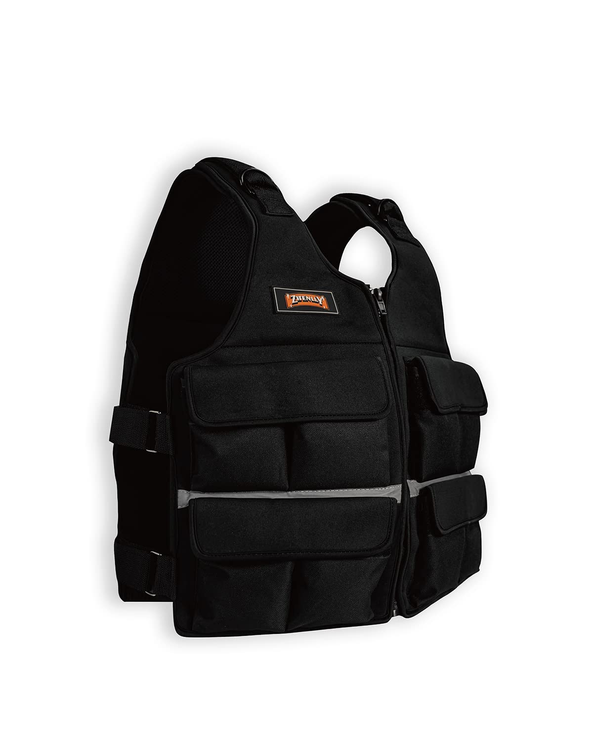 ZTTENLLY Adjustable Weighted Vest with Shoulder Pads - Adjustable Size & Weight - 10/15/20/30/40/50/80lbs Body Weight Vest for M