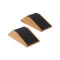 TRENDYNEST Cork Squat Wedge Block Durable Platform for Pilates Gym Heel Elevated Squats 2pcs | Yoga Props | Yoga & Pilates
