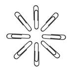 Jumbo Paper Clips, 2 Inch Paper Clip, 100 Pcs Large Paperclips (Jumbo, Black)