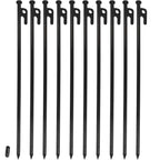 16Inch 10 Packs Extra Long Tent Stakes Heavy Duty, Large Camping Beach Canopy Stakes Metal Spikes Bell Tent Accessories