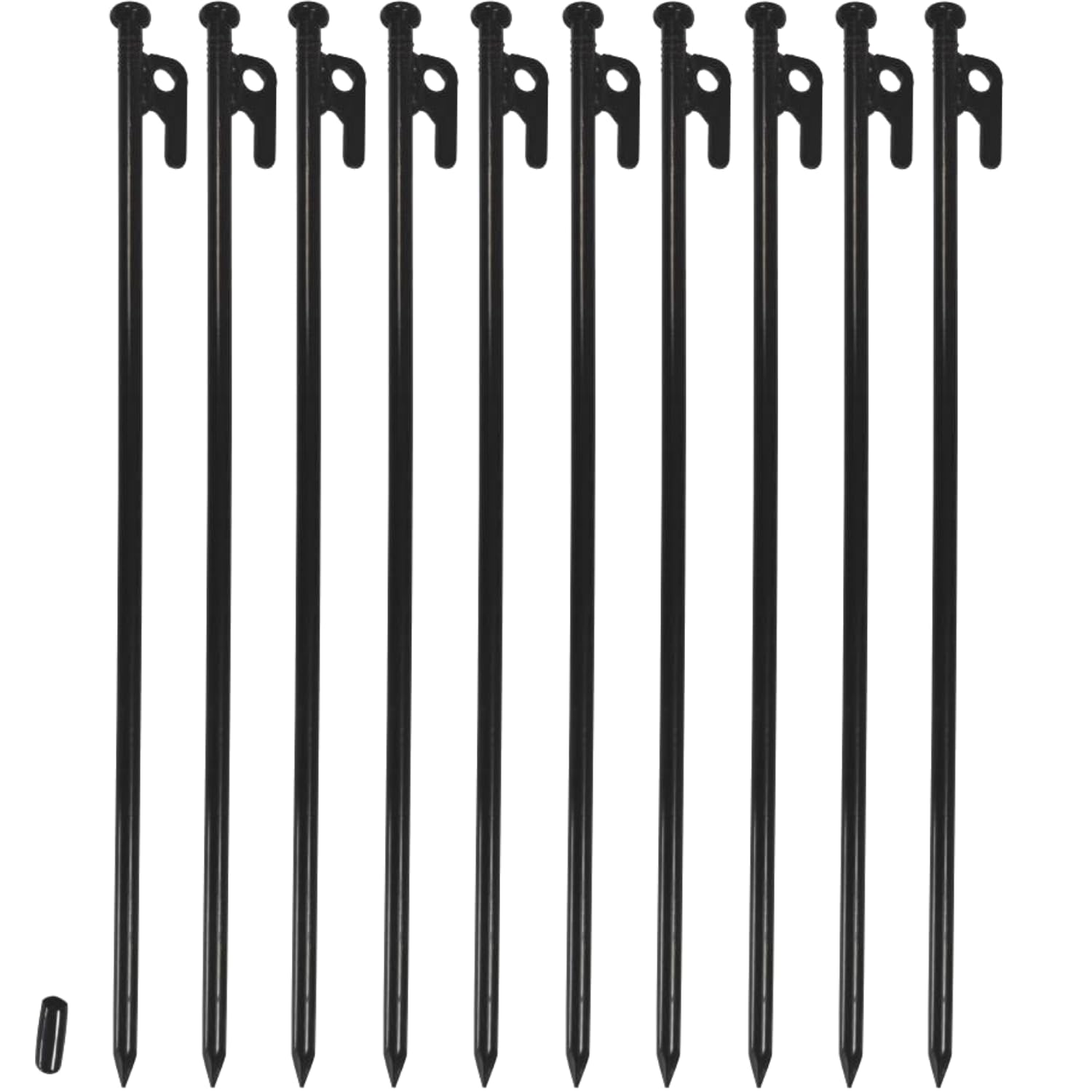 16Inch 10 Packs Extra Long Tent Stakes Heavy Duty, Large Camping Beach Canopy Stakes Metal Spikes Bell Tent Accessories