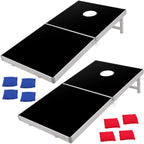 Nova Microdermabrasion 4 Ft X 2 Ft Cornhole Set, Aluminum Cornhole Outdoor Game Boards W/8 Regulation Bean Bags And Carrying Cas