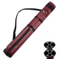Gse 2X2 Deluxe Hard Billiard Pool Cue Stick Carrying Case, Billiard Cue Case, Billiards Accessories (Oval - Burgundy)