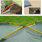 Kangteer Aluminum Rod Tent Pole 2 Pack 3.6M/11.8 Ft Alloy Bar Tent Pole Accessories Building Supporting Rod Pole Awning Frames K