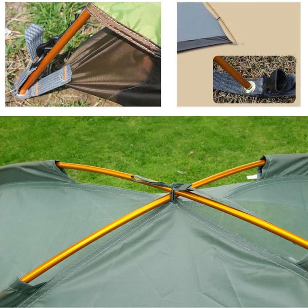 Kangteer Aluminum Rod Tent Pole 2 Pack 3.6M/11.8 Ft Alloy Bar Tent Pole Accessories Building Supporting Rod Pole Awning Frames K