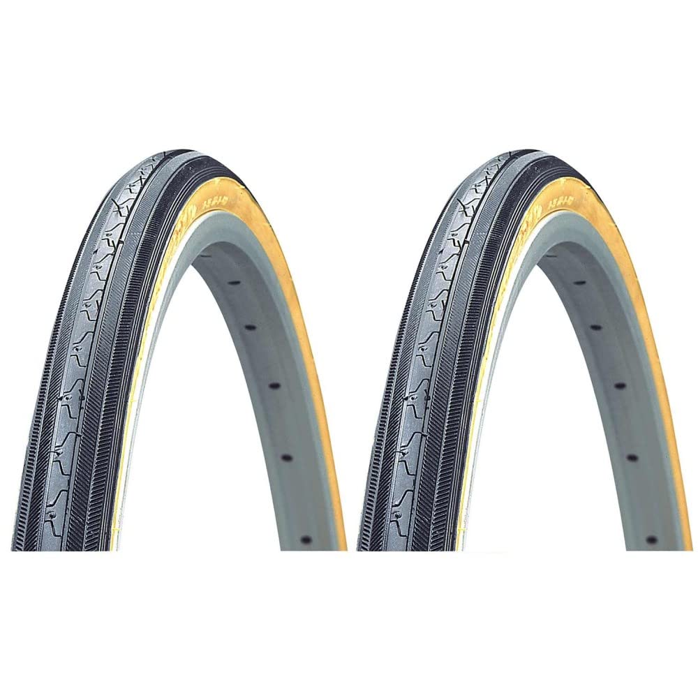 Kenda K35 Gumwall Sidewall 27 X 1-1/4 Road Bicycle Tires Wire Bead, Pair (2 Tires)