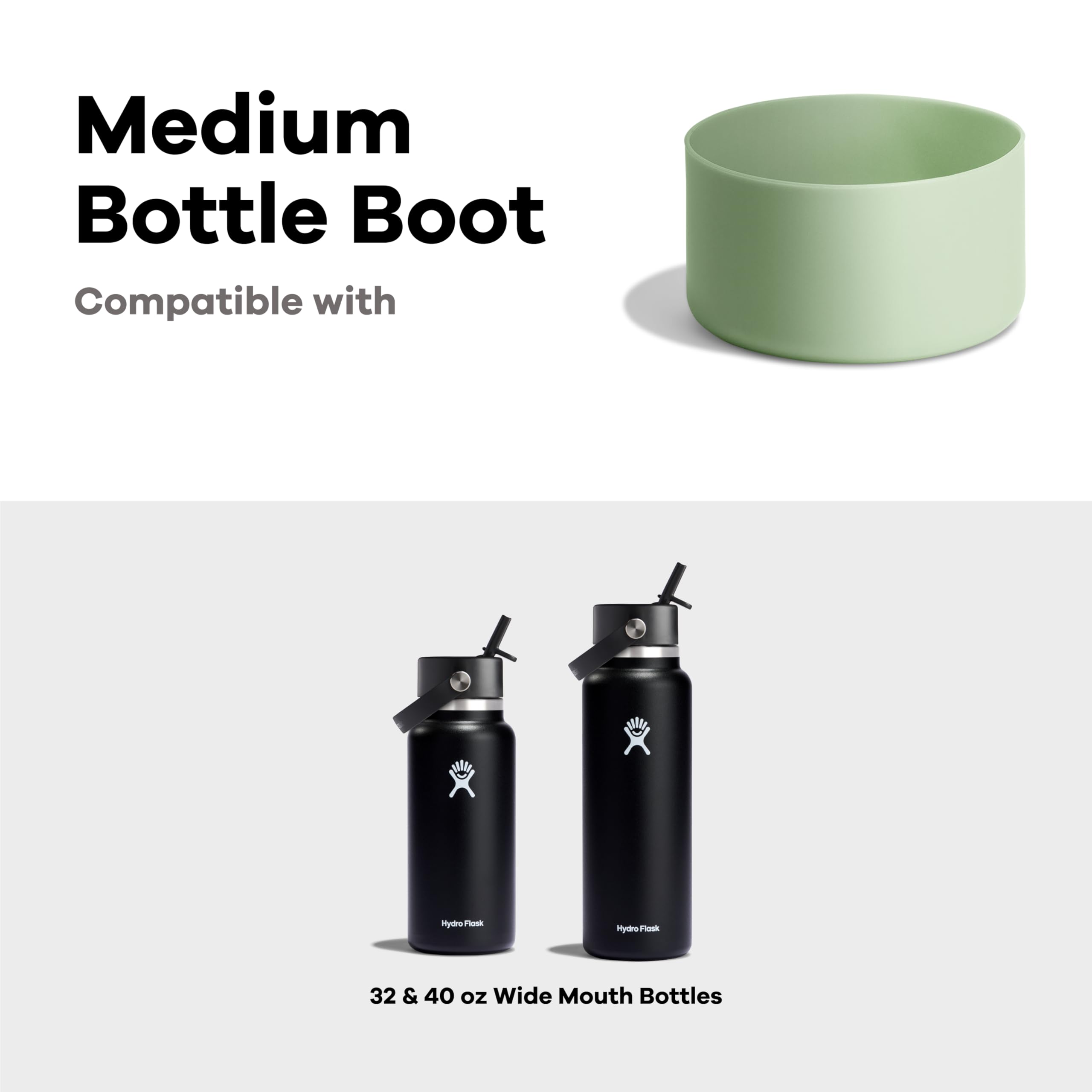 Hydro Flask Bottle Boot - Bottom Protector Sleeve - Silicone Water Bottle Accessory Medium Surf Blue