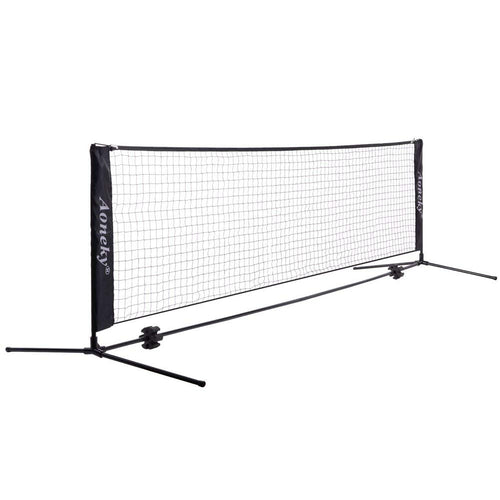 Aoneky Mini Portable Tennis Net For Driveway - Kids Soccer Tennis Net For Backyard Or Beach - Family Pickleball Tennis Game Toy 
