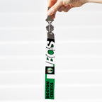 Rico Industries Nba Basketball Boston Celtics Wrist Lanyard Key Chain, Cute Wristlet Strap Keychain Holder For Women Men Car Key