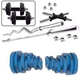 TTC Fitness Home Gym Kit, Home Gym Set, Home Gym Combo with Cast Iron Plates, 3 Feet Curl Rod, 5 Feet Straight Rod & Steel Dumbb