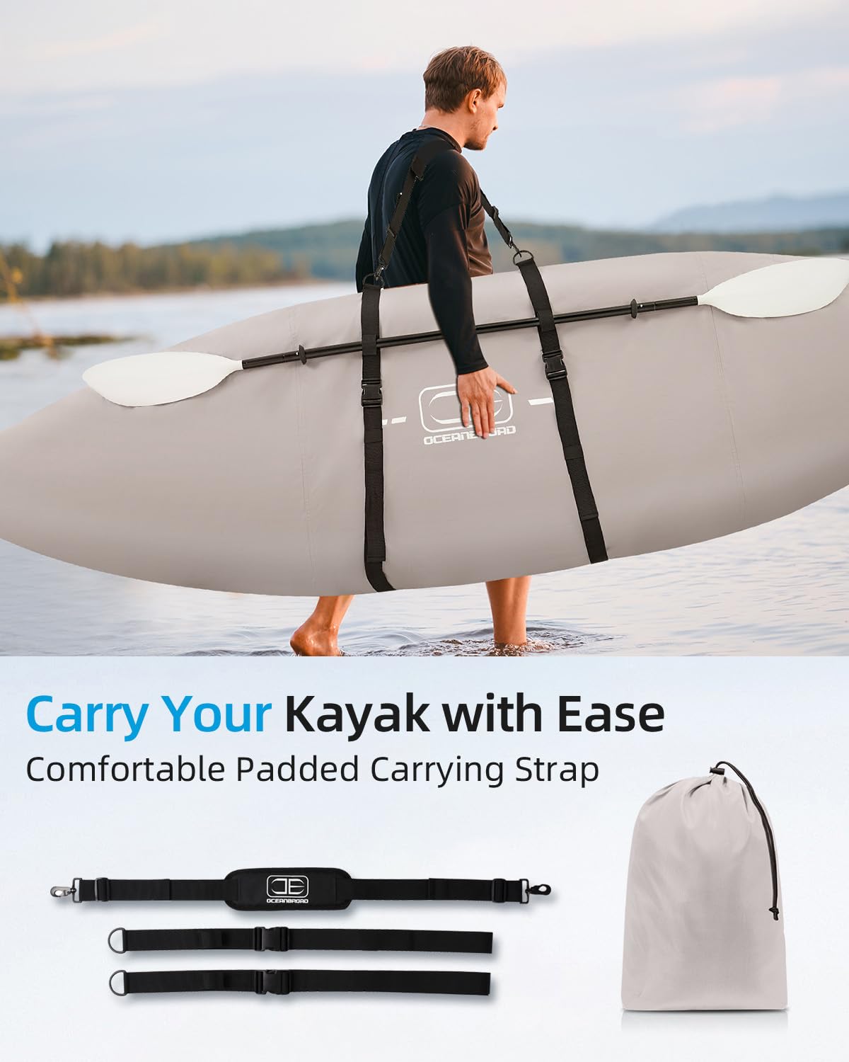 Oceanbroad 300D/420D/600D Cover, Water-Resistant Uv-Resistant Kayak Canoe Fishing Boat Dust Covers For Indoor And Outdoor Storag