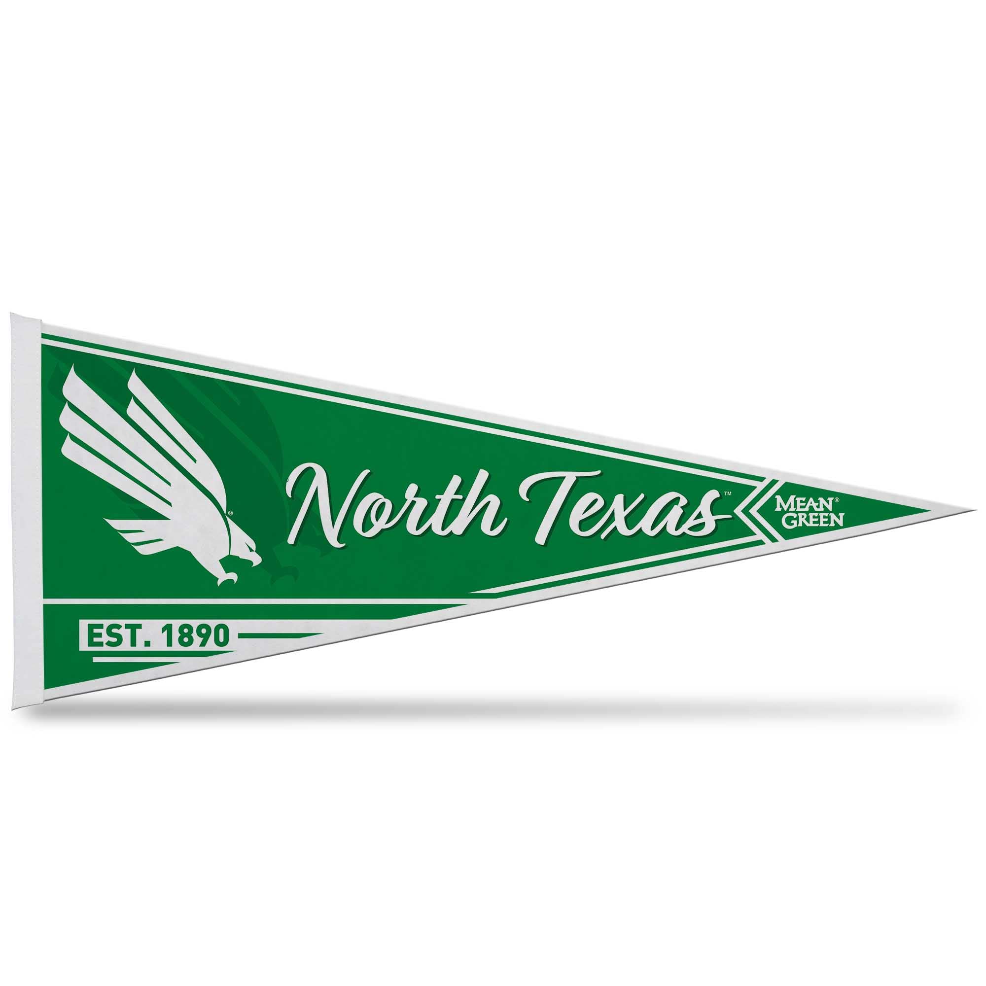 Rico Industries Ncaa North Texas Mean Green Classic 12'' X 30'' Felt Wall D  Cor Pennant - Great For Home/Bed Room/Man Cave D  C