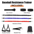 Baseball Resistance Trainer,Training Aid For Baseball Softball Pitchers,Interchangeable Grips To Build Arm Strength,Arm Bands Fo
