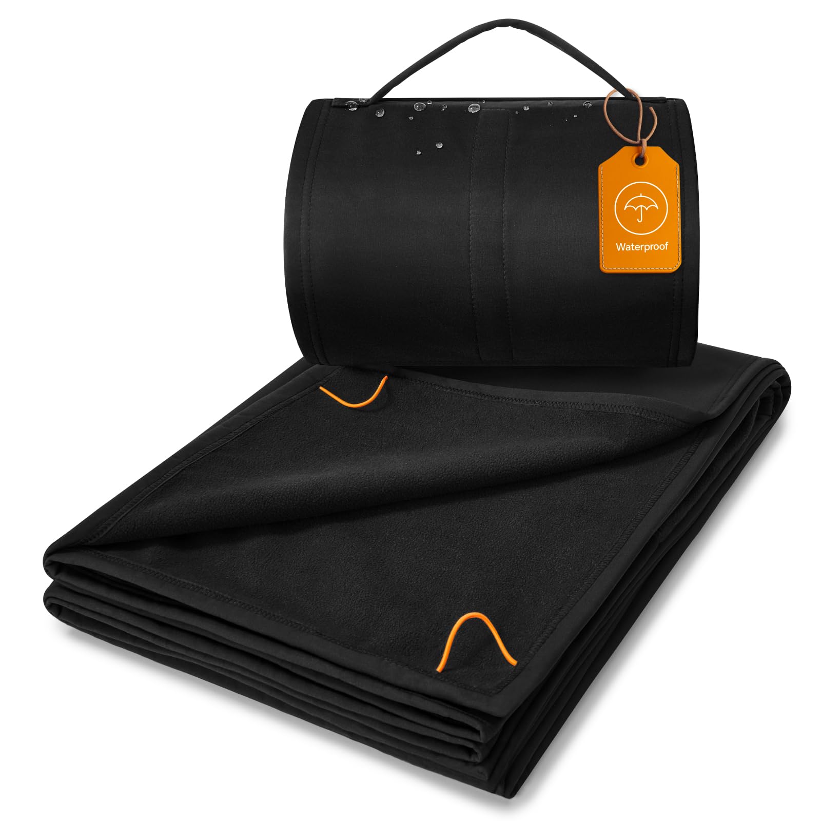 BEDELITE Large Waterproof Camping Blanket for Spring and Autumn, Lightweight Packable Blanket for Car, Foldable Fleece Stadium B