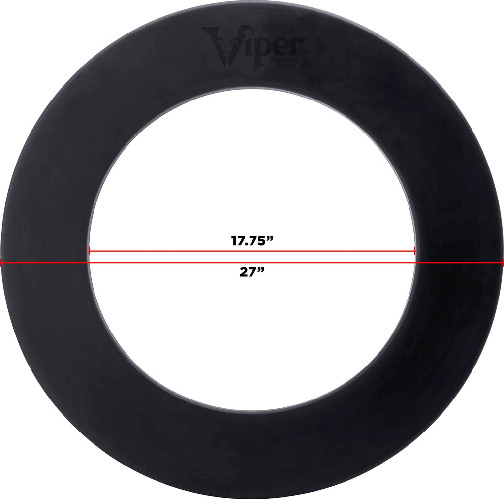 Viper By Gld Products Guardian Dartboard Surround Sisal/Bristle Steel-Tip Dartboard Wall Protector, Black, For 17.75    Steel Ti