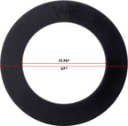Viper By Gld Products Guardian Dartboard Surround Sisal/Bristle Steel-Tip Dartboard Wall Protector, Black, For 17.75    Steel Ti
