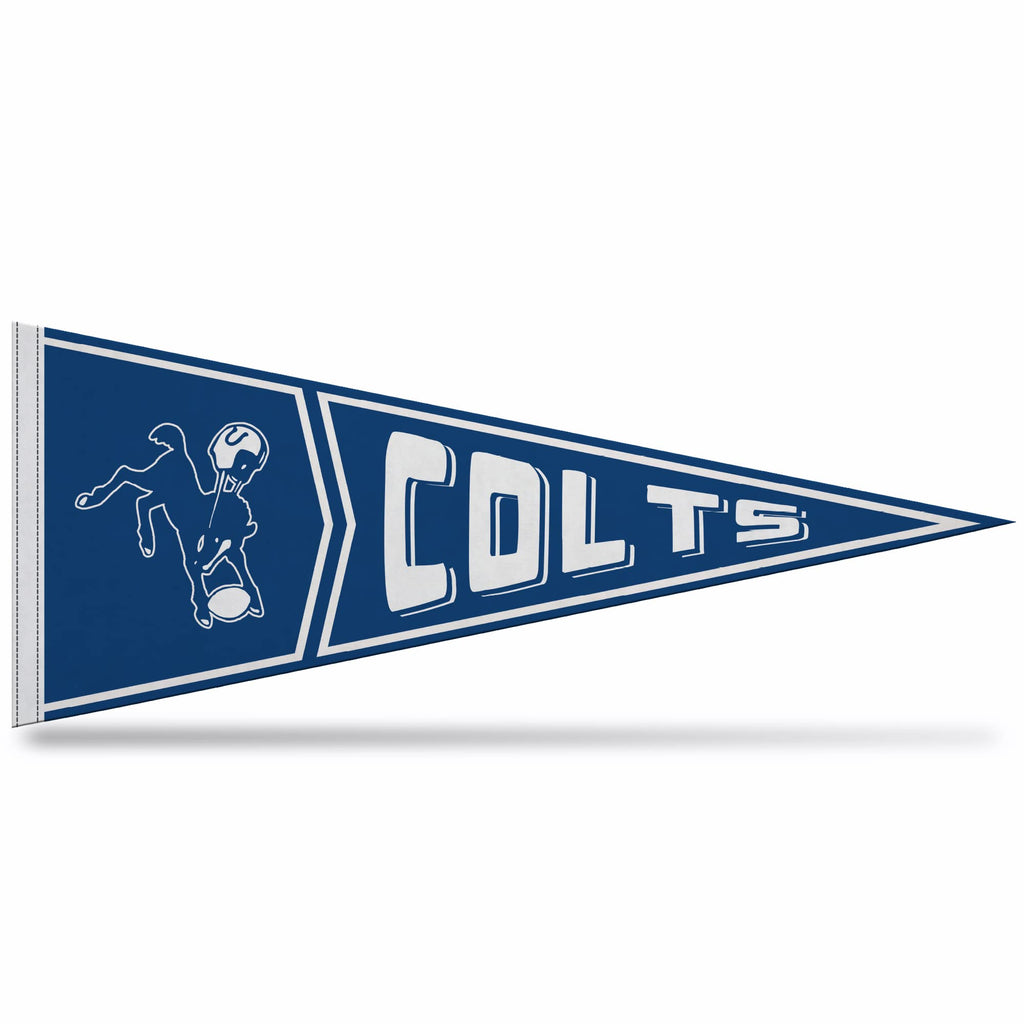 Rico Industries Nfl Football Indianapolis Colts Retro - Alt 12'' X 30'' Felt Wall D  Cor Pennant - Great For Home/Bed Room/Man C