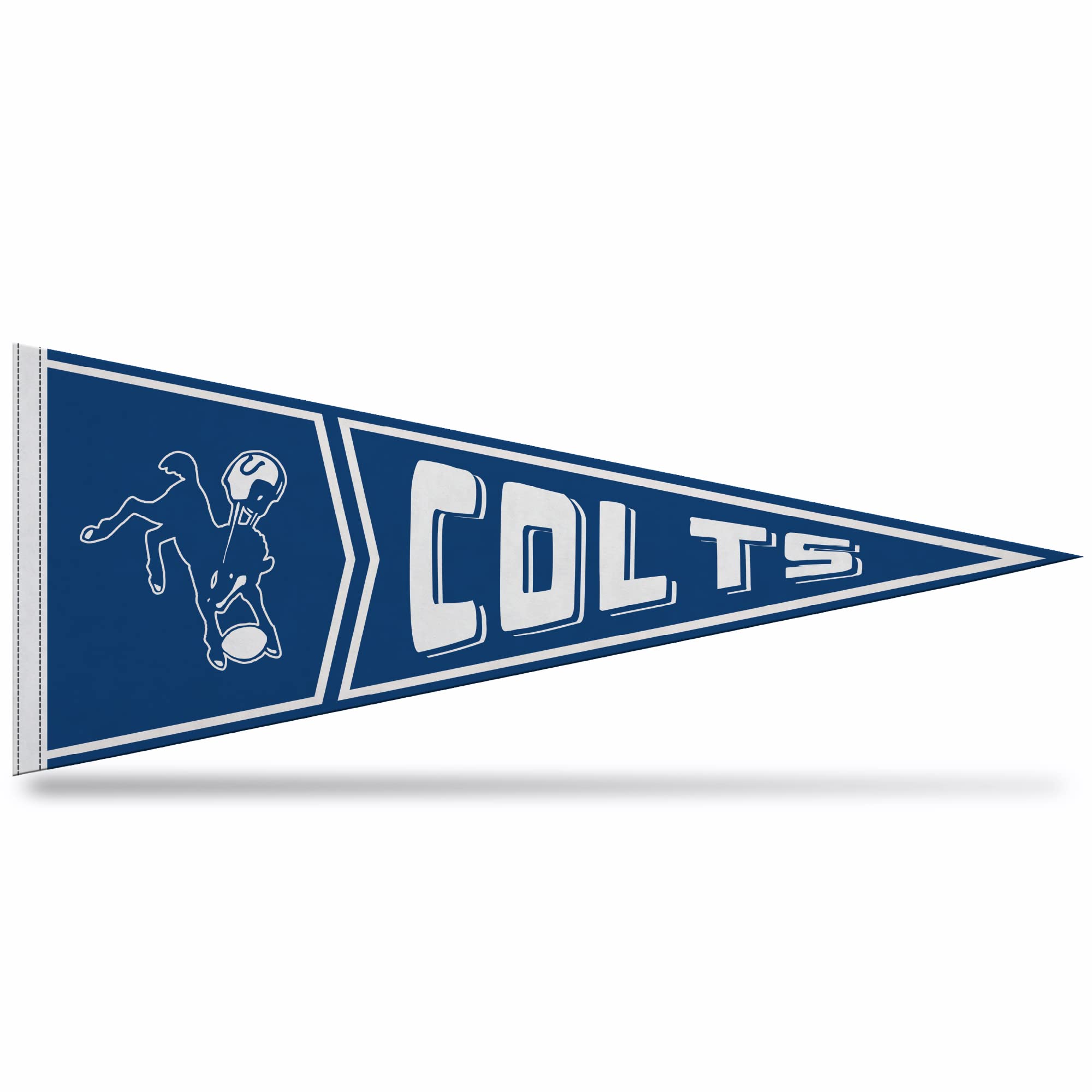 Rico Industries Nfl Football Indianapolis Colts Retro - Alt 12'' X 30'' Felt Wall D  Cor Pennant - Great For Home/Bed Room/Man C