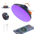 96 LED 395nm UV / 6500K Flashlight Camping Blacklight , 10000mAh Rechargeable, 3000 Lumens, Glow Lights for Party , Bedroom, Sta