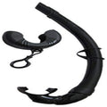 Scuba Choice Silicone Roll-Up Nautilus Snorkel With Storage Container, Black