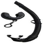 Scuba Choice Silicone Roll-Up Nautilus Snorkel With Storage Container, Black