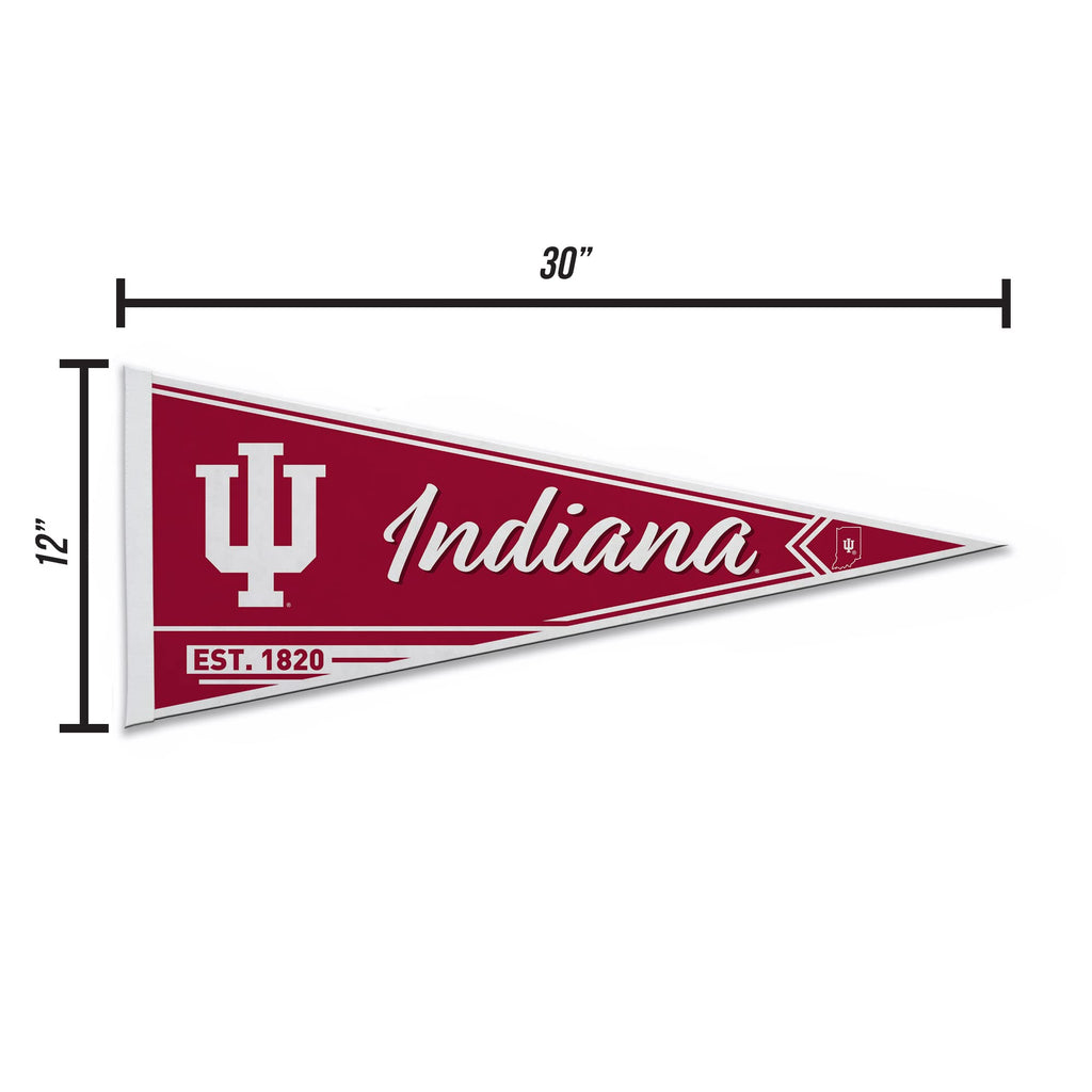 Rico Industries Ncaa Indiana Hoosiers Classic 12'' X 30'' Felt Wall D  Cor Pennant - Great For Home/Bed Room/Man Cave D  Cor
