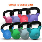 Gymenist Kettlebell Fitness Iron Weights With Neoprene Coating Around The Bottom Half Of The Metal Kettle Bell (5 Lb)