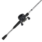 Abu Garcia Vengeance Low Profile Baitcast Reel And Fishing Rod Combo, Black/Silver, 7' - Medium Heavy - 1Pc- Right-Handed