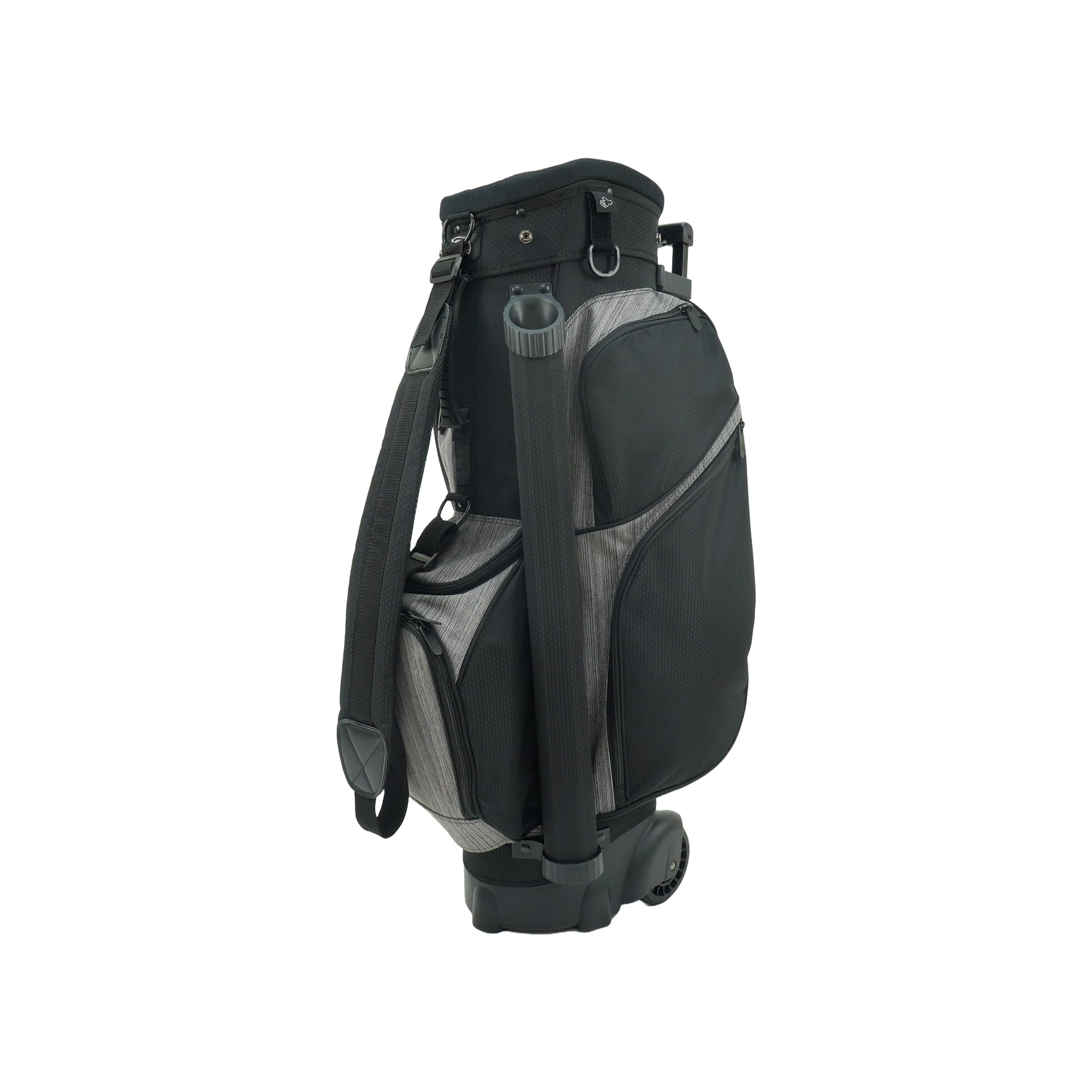 RJ Sports Spinner X 9.5 Transport Cart Bag, Black/Heather Grey, 9.5