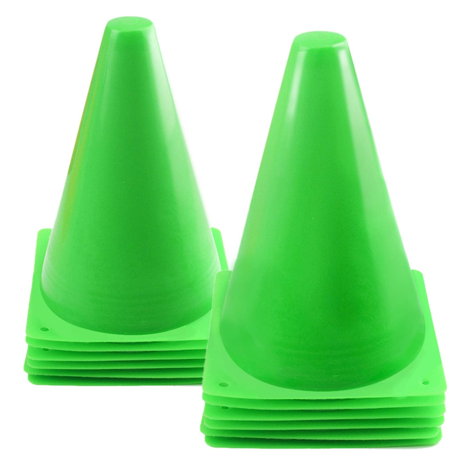 Mirepty 7 Inch Plastic Traffic Cones Sport Training Agility Marker Cone For Soccer, Skating, Football, Basketball, Indoor And Ou
