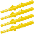 Arrowbash 4 Pcs Golf Training Grip Right Handed Swing Grip Trainer Aid Tool for Men Club Accessories (Yellow)
