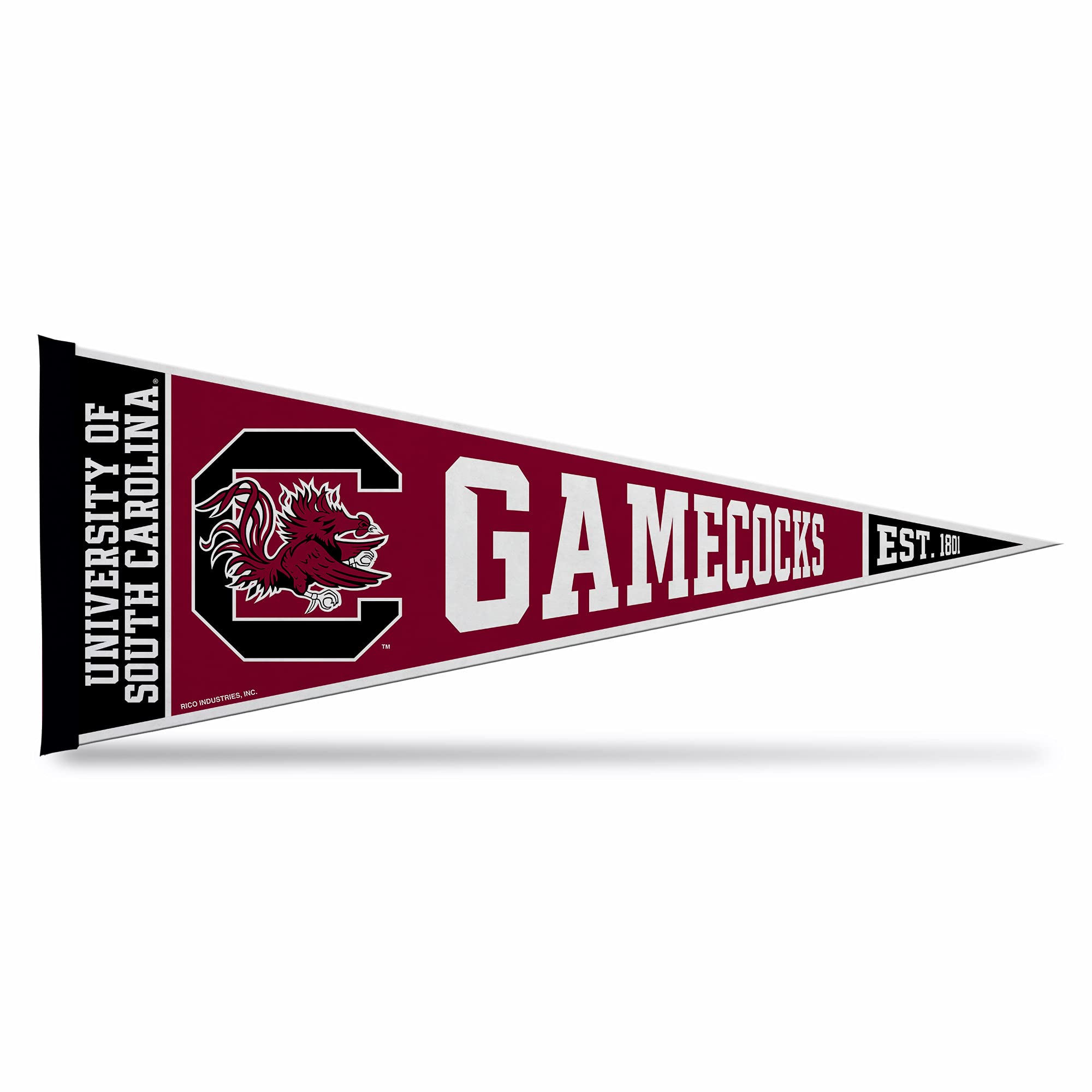 Rico Industries Ncaa South Carolina Gamecocks Exclusive 12'' X 30'' Felt Wall D  Cor Pennant - Great For Home/Bed Room/Man Cave