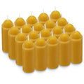 15-Hour Natural Beeswax Candles Compatible With Candle Lanterns - Smokeless Clean Long Lasting Burning For Outdoor, Camping, Eme