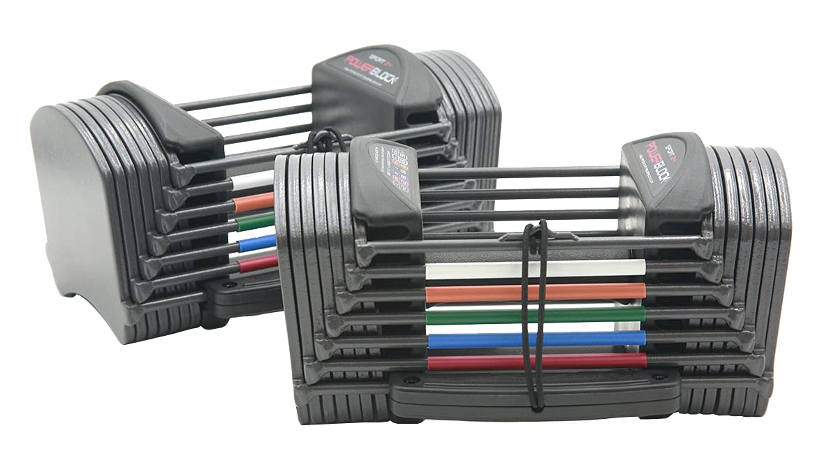 Powerblock Sport 24 Adjustable Dumbbells, Sold In Pairs, 3-24 Lb. Dumbbells, Durable Steel Build, Innovative At Home Workout Equ