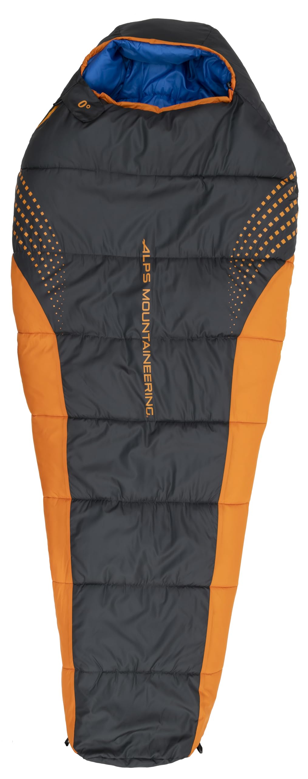 ALPS Mountaineering Blaze 0 XL Sleeping Bag - Extra Long Cold Weather Synthetic Mummy Sleeping Bag with TechLoft Silver Insulati