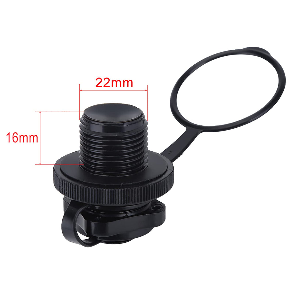 Alomejor Inflatable Boat Air Valve Screw 2Pcs Valve Air Valve Replacement For Inflatable Boat Jilong Fishing Boat Airbed Raft