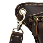 Kpywzer Vintage Leather Drop Leg Bag For Men Women Thigh Hip Bum Waist Fanny Pack Motorcycle Bike Riding Cycling Multi-Purpose T