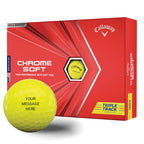 2020 Callaway Chrome Soft Golf Balls (Triple Track Yellow)