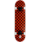 Krown Rookie Checker Skateboard, Black/Red, 7.75''